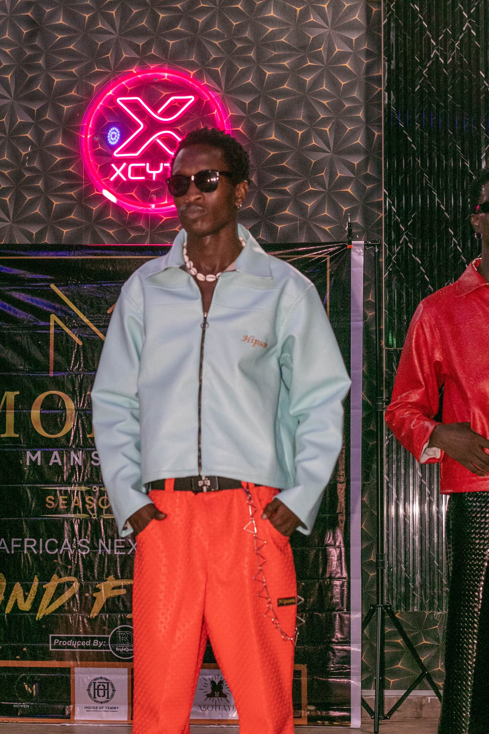 BrightQuests fashion model on the runway